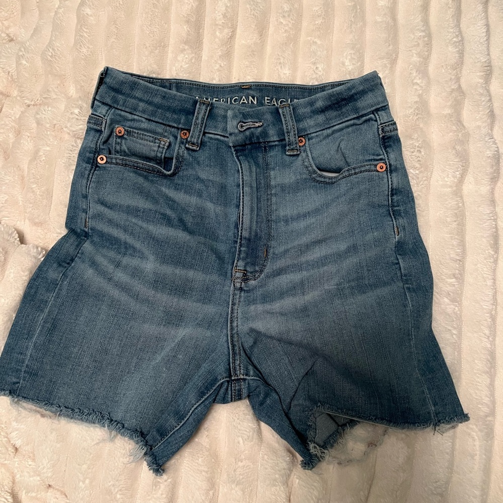American Eagle Outfitters Women's Classic Blue Jean Shorts, 0
